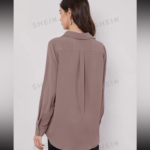 Dusty Purple Blouse, Size S - Picture 5 of 6